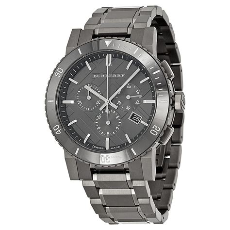 mens burberry watch cheap|burberry men's gunmetal watch.